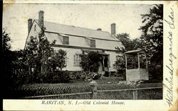 Old Colonial House Raritan, NJ Postcard Postcard