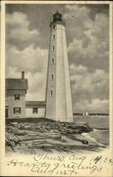 Pequot Light House Postcard