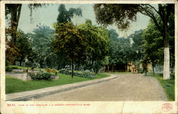 View In The Grounds U. S. Armory Postcard