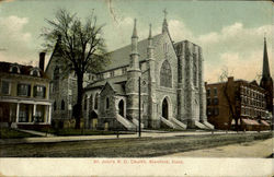 St. John's R. C. Church Stamford, CT Postcard Postcard