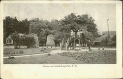 Entrance To Canobie Lake Park New Hampshire Postcard Postcard