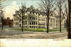 North Chestnut Street School Postcard