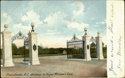 Gateway To Roger William's Park Postcard
