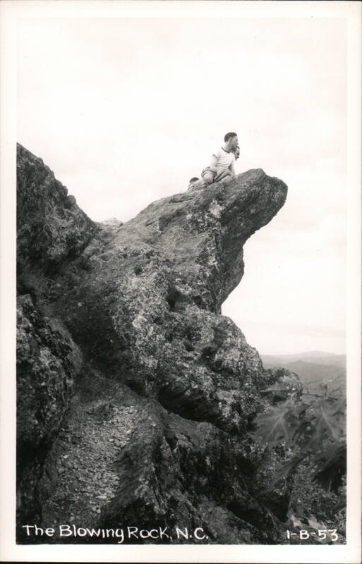 Men on Blowing Rock Overlook, North Carolina