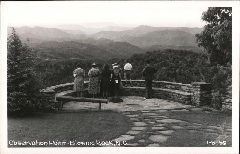 Observation Point, Blowing Rock, NC - Tourists View North Carolina