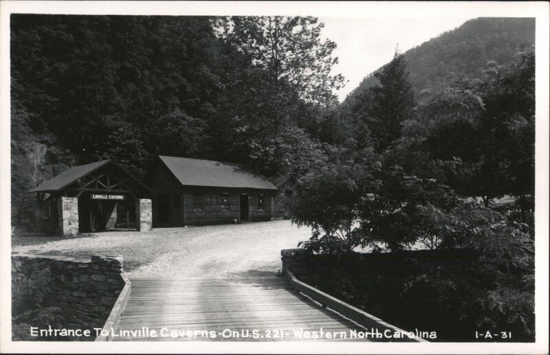 Entrance to Linville Caverns on US 221 Marion North Carolina