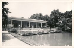 Boats at Concession Stand, Grant Park Postcard