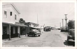 Suwannee Stores, Carrabelle, Florida - Street Scene Postcard