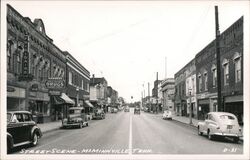 Street Scene, McMinnville TN - Vintage Postcard Postcard
