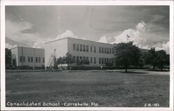Consolidated School - Carrabelle, Florida Postcard