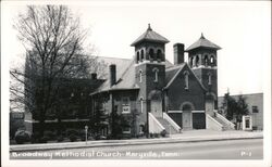 Broadway Methodist Church, Maryville, Tennessee Postcard
