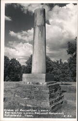 Meriwether Lewis Grave - Hohenwald, TN Postcard