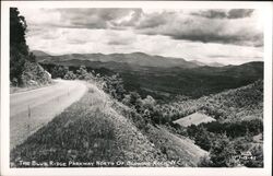 Blue Ridge Parkway North of Blowing Rock, NC Postcard