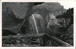 Hickory Nut Falls, Chimney Rock, NC Postcard