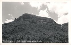 Chimney Rock and Hickory Nut Falls Postcard