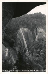 Hickory Nut Falls, Chimney Rock, North Carolina Postcard
