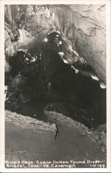 Burma Pass, New Found River, Va. Caverns Postcard