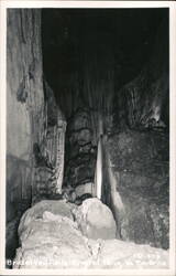Bridal Veil Falls, Bristol Tenn.-Va. Caverns Postcard