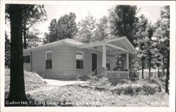 Cabin No. 7 Log Shop Lake Lure Postcard