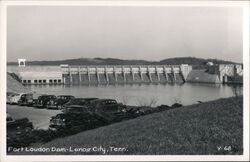 Fort Loudon Dam, Lenoir City, Tennessee Postcard