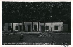 Spanish Cottage - The Glass House - Helenwood, TN Postcard