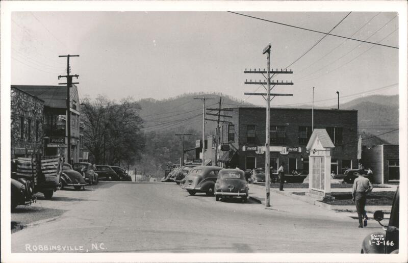 Robbinsville NC Main Street Vintage Photo North Carolina