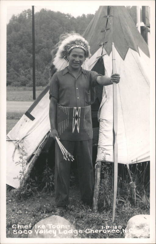 Chief Ike Tooni at Soco Valley Lodge Cherokee North Carolina