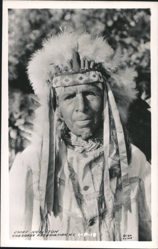 Chief Nollyton, Cherokee Reservation North Carolina