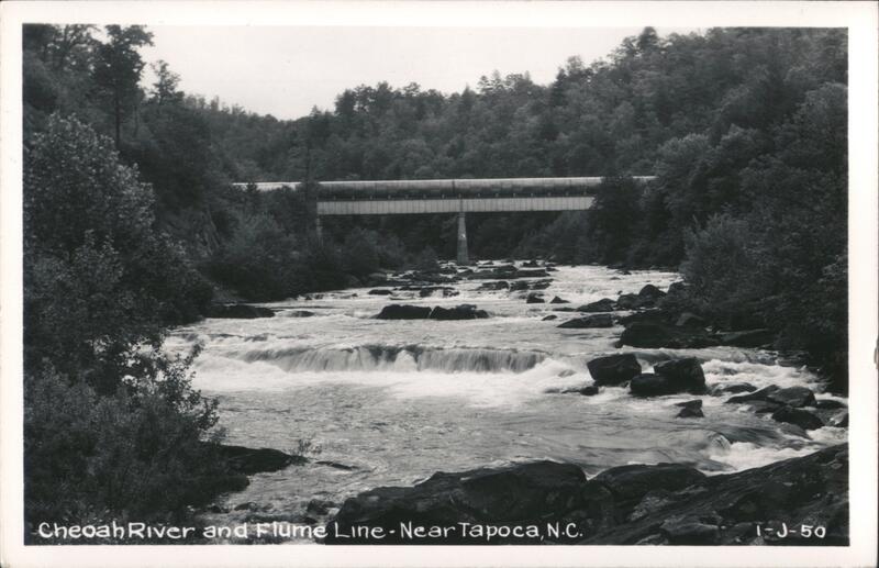 Cheoah River and Flume Line Near Tapoca, NC Tapoco North Carolina