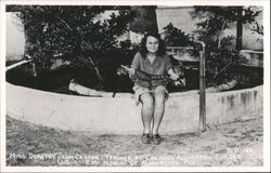 Dorothy Jean Casper, Trainer at Casper's Alligator Jungle Postcard