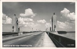 Memorial Bridge, Palatka, Florida Postcard