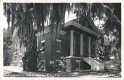 Methodist Church Crescent City Florida Postcard