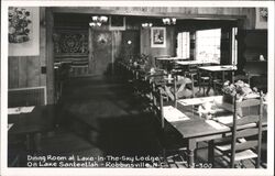 Dining Room, Lake-In-The-Sky Lodge, Lake Santeetlah Postcard