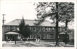 Grammar School, Andrews, NC - Children Playing Outside Postcard