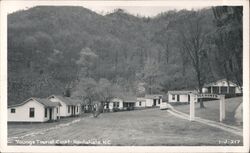Young's Tourist Court Cabins, Nantahala, NC Postcard