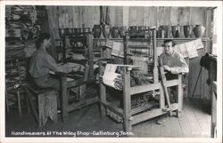 Handweavers at The Wiley Shop - Gatlinburg Postcard