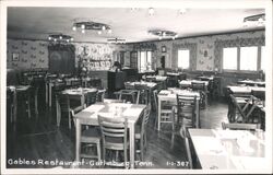 Gables Restaurant Interior - Gatlinburg, TN Postcard