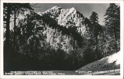 The Chimney Tops in Winter, Great Smoky Mountains National Park Postcard