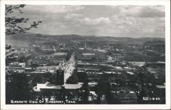 Birdseye View of Kingsport, Tennessee Postcard