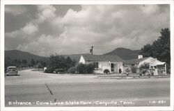 Entrance - Cove Lake State Park - Caryville, Tennessee Postcard