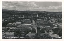 Kingsport, Tennessee - Aerial View Postcard