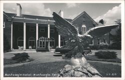 Monteagle Hotel, Monteagle, TN - Eagle Statue Postcard