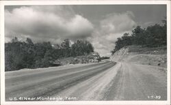 U.S. 41 Near Monteagle, Tennessee Postcard