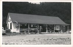 Soco Valley Lodge, Cherokee Native American Crafts Store Postcard