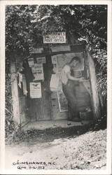 Grimshawes NC Smallest US Post Office Postcard