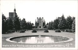Ford Quadrangle, Berry Schools, Fountain Postcard