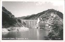 Cheoah Dam - Tapoco, NC Postcard