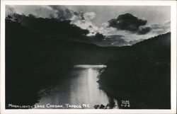 Moonlight on Lake Cheoah, Tapoco, NC Postcard