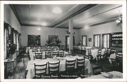 Dining Room, Tapoco Lodge, Tapoco, NC Postcard