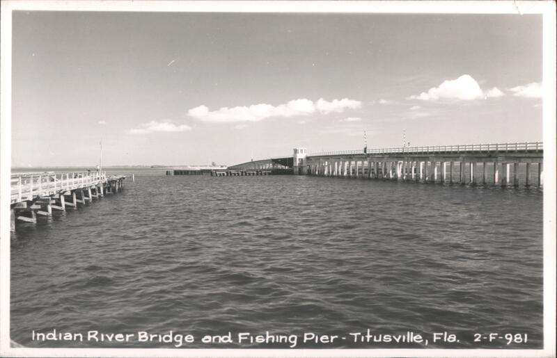 Indian River Bridge and Fishing Pier Titusville Florida